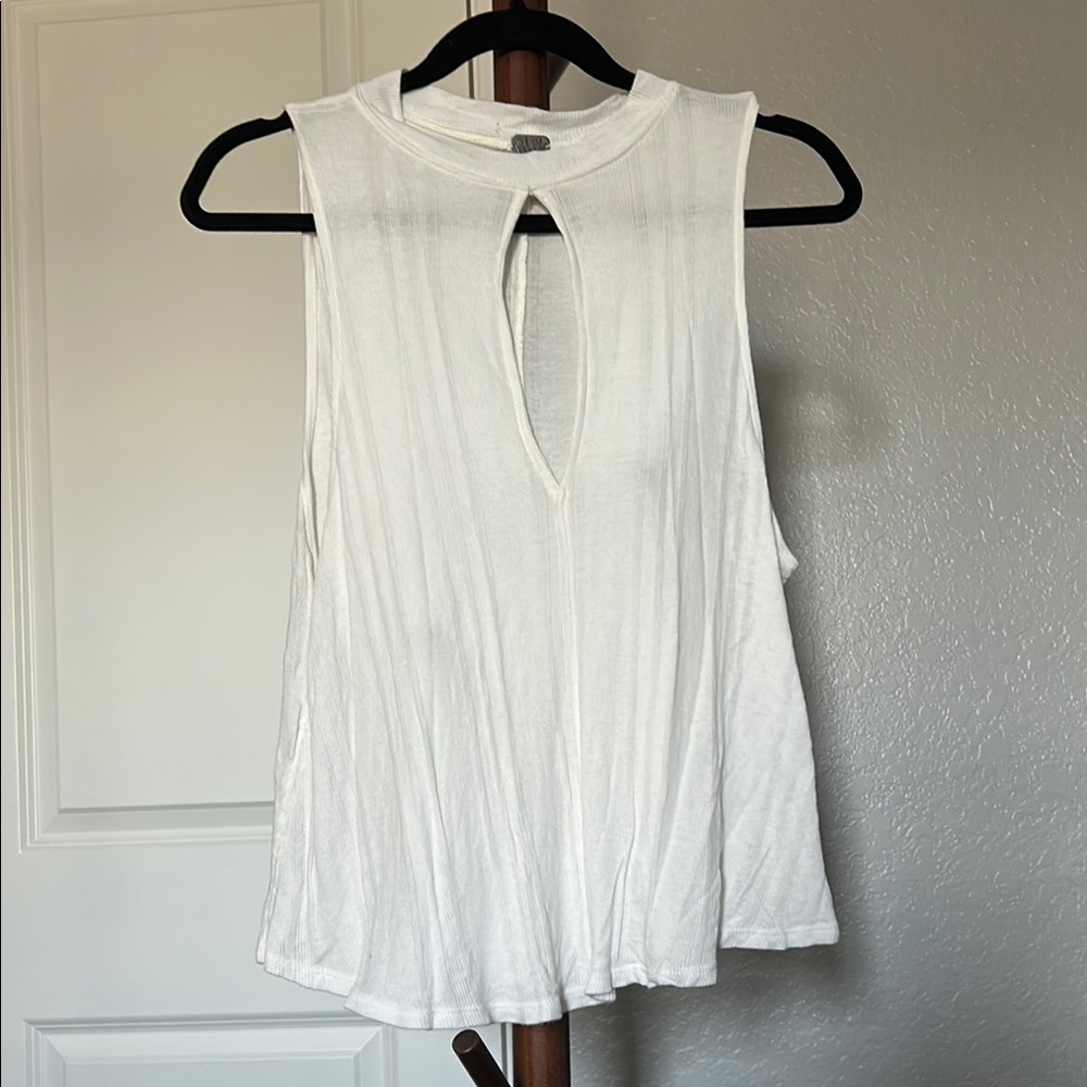 Women’s Free People We The Free Faye Sleeveless Cutout Ribbed Top Size XS |A197